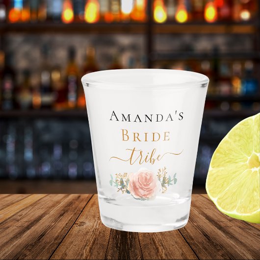 Rose Bachelorette Stamm Party Schnapsglas