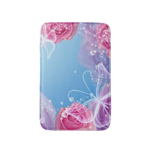 Rose Badematte (Vorderseite Vertikal)