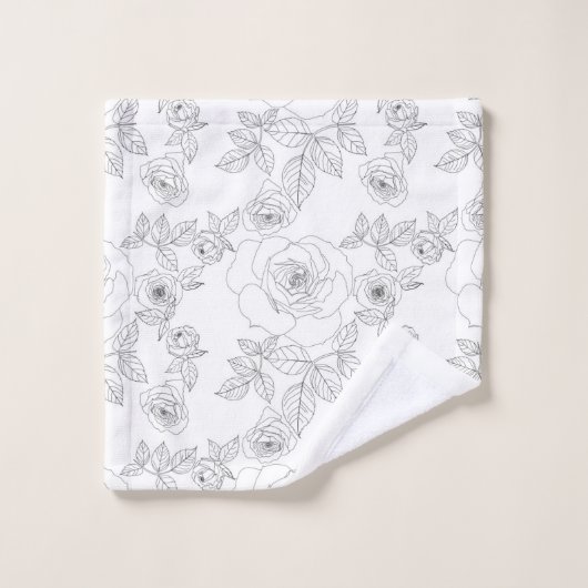 Rose Badhandtuch Set (Waschlappen)