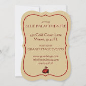 Rose Ballerina - Einladungskarte Einladung (Rückseite)