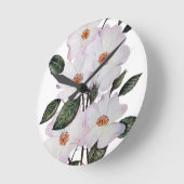 Rose "Ballerina" Kunstmuseum Runde Wanduhr (Winkel)