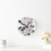 Rose "Ballerina" Kunstmuseum Runde Wanduhr (Zuhause)