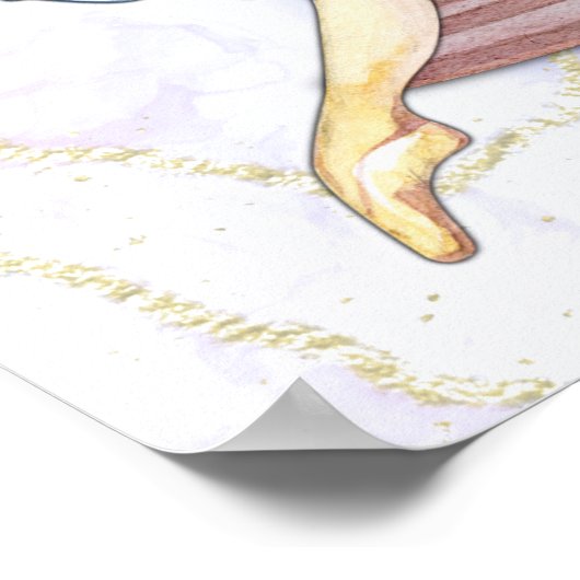 Rose Ballerina Poster (Ecke)