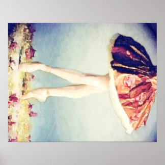 Rose Ballerina Poster