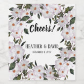 Rose Ballerina Weinetikett (Einzelnes Label)