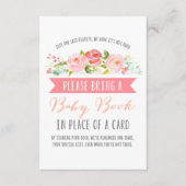 Rose Banner Baby Book | Babydusche Begleitkarte (Vorderseite)