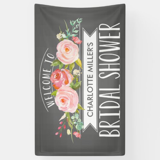 Rose Banner Brautparty Banner (Vertikal)