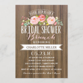 Rose Banner Brunch | Brautparty Einladung