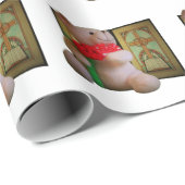 Rose Bären Hochzeit Stain Glass Cross Bibelringe Geschenkpapier (Rolleneckpunkt)