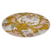 Rose Barock Goldene Blüte Print Schneidebrett (Ecke)