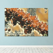 Rose Baum Kunst - Tan Trimming Leinwanddruck (Insitu (Holzboden))