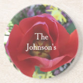 Rose Beauty Sandstein Untersetzer (Vorne)