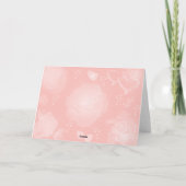 Rose bedanken sich für Hochzeitskarten Dankeskarte (Rückseite)