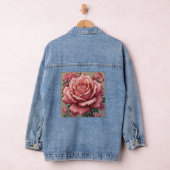 Rose bedruckte Denim-Jacke Jeansjacke (Hangar)