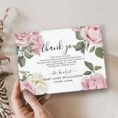 Rose Beerdigung Dankeschön Karte