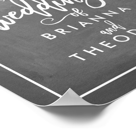 Rose Begrüßungszeichen Poster (Ecke)