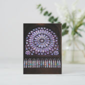 Rose bei der Kathedrale von Notre Dame Postkarte (Stehend Vorderseite)