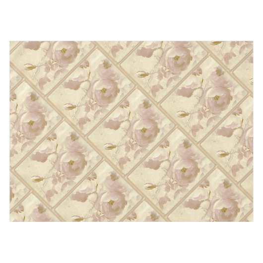 Rose beige gerahmt tischdecke (Vorderseite (Horizontal))