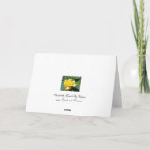 Rose Beileid Grußkarte Karte (Rückseite)
