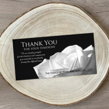 Rose Beileid Vielen Dank Memorial Foto-Karte