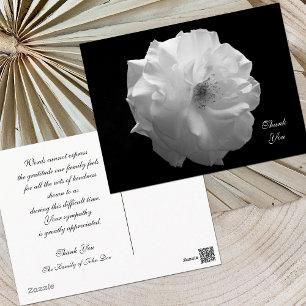 Rose Beileid Vielen Dank Postkarte