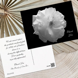 Rose Beileid Vielen Dank Postkarte