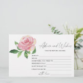 Rose - Beratung und Wünsche Brautparty Briefpapier (Stehend Vorderseite)