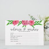 Rose Beratung und Wünsche Brautparty Briefpapier (Stehend Vorderseite)