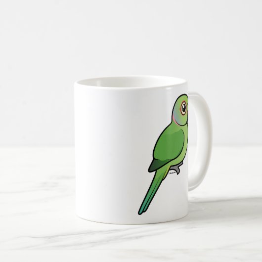 Rose-beringter Parakeet Kaffeetasse (VorderseiteRechts)
