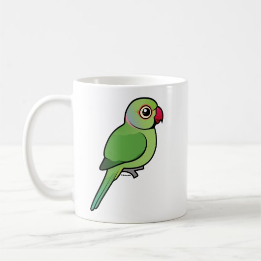 Rose-beringter Parakeet Kaffeetasse (Links)