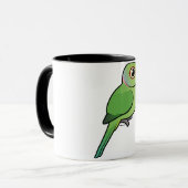 Rose-beringter Parakeet Tasse (Vorderseite Links)