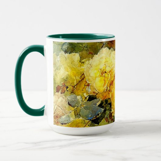 Rose, berühmte Malerei, Tasse (Links)