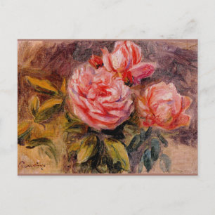 Rose, berühmtes Gemälde von Pierre Renoir, 1910 Postkarte