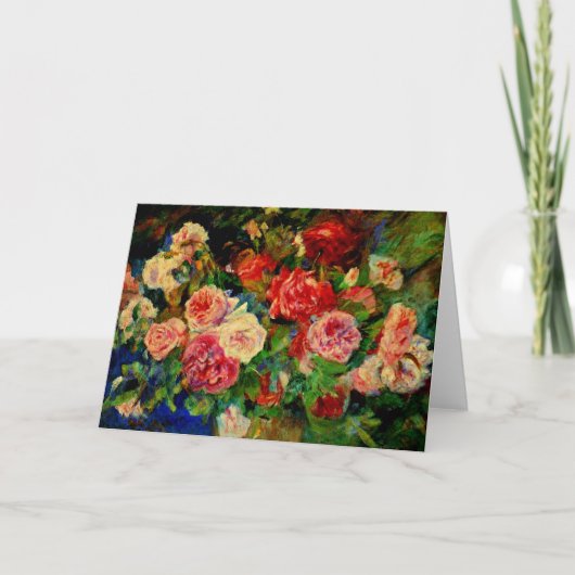 Rose, berühmtes Gemälde von Renoir Karte (Vorderseite)