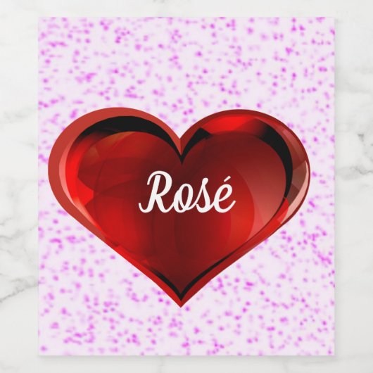 Rosé Beverage Label Set Weinetikett (Einzelnes Label)