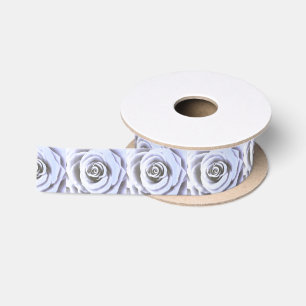 Rose "Big Bale Blue" Satinband