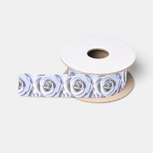 Rose "Big Bale Blue" Satinband (Spule)