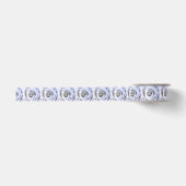 Rose "Big Bale Blue" Satinband (Vorderseite)