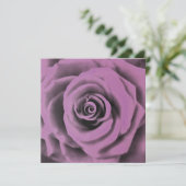 Rose "Big Dark Lavender" Einladung (Stehend Vorderseite)