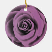 Rose "Big Dark Lavender" Keramik Ornament (Vorne)
