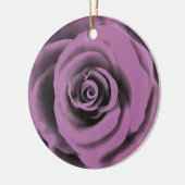 Rose "Big Dark Lavender" Keramik Ornament (Links)