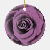 Rose "Big Dark Lavender" Keramik Ornament (Hinten)