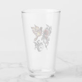 Rose & Bird Trinkgeschirr Glas (Rückseite)