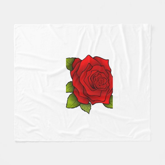 Rose Blanket Fleecedecke (Vorderseite (Horizontal))