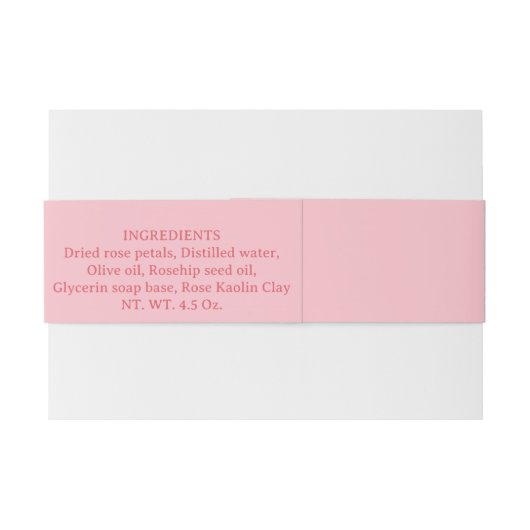 Rose Blätter Blush Soap Band Wrap (Rückseitenbeispiel)
