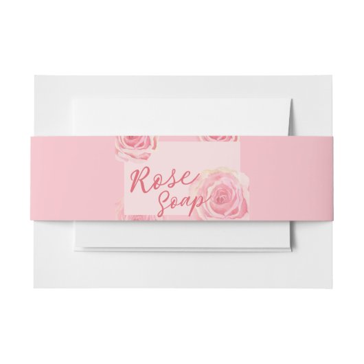 Rose Blätter Blush Soap Band Wrap (Vorderseite Beispiel)