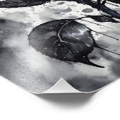 Rose - Blau Fotodruck (Ecke)