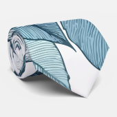 Rose Blau Krawatte (Gerollt)