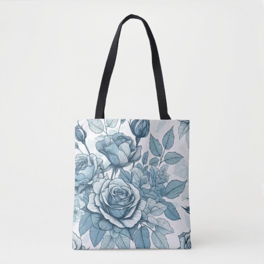 Rose Blau Tasche (Vorderseite)