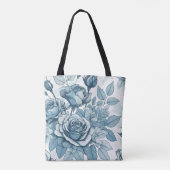 Rose Blau Tasche (Rückseite)